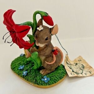 Charming Tails "Peek-A-Boo" Figurine With Tag 98/200 Fitz & Floyd Mouse …